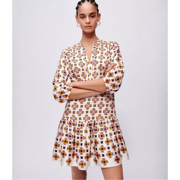 Maje Dresses & Skirts - Maje 100% Silk Romea Geometric Printed Mini Dress NWT